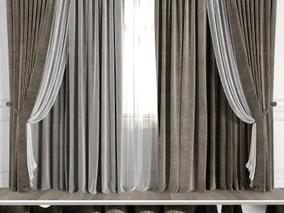 Curtain Set 507C 3D model