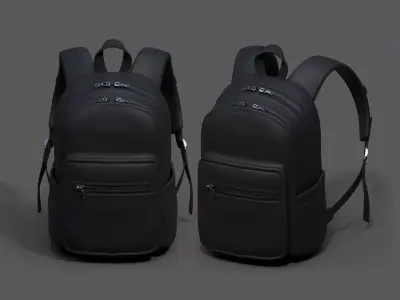 Backpack Camping Generic military combat human fantasy  Low-poly 3D model