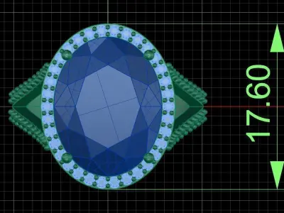 Jewelry ring 411 3D print model