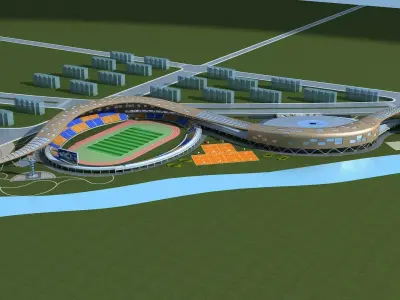 Gymnasium 1 3D model