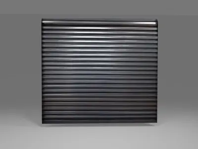 Roll-Up Door and Damaged Door - Warehouse - Porta de enrolar Low-poly 3D model