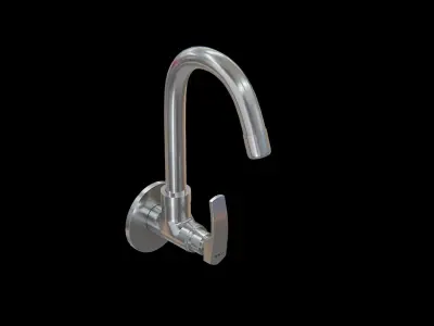 TRESCO sink TAP Low-poly 3D model
