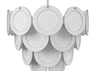 DIVA AQUA CHANDELIER Low-poly 3D model