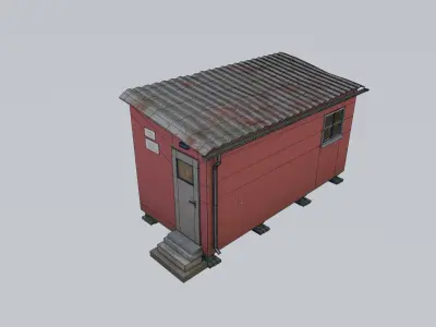 Forest Hur Red Low-poly 3D model
