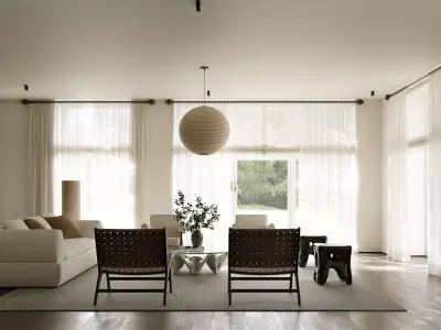 Modern minimalist apartment 3D model