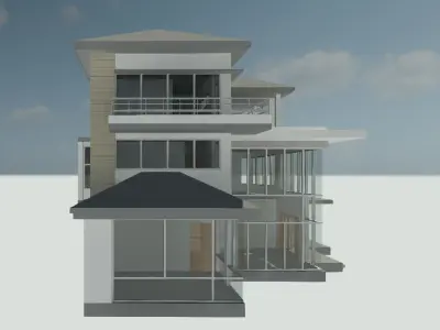 simple 3d house  3D print model
