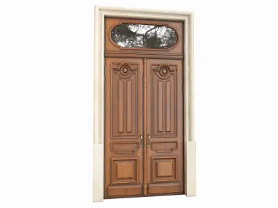 Entrance classic door 63 3D model