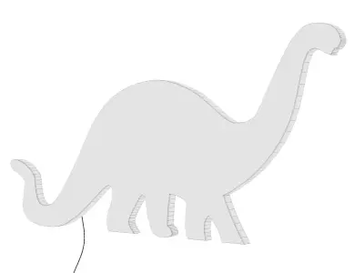 Rexy Kids Lamp for wall 3D model