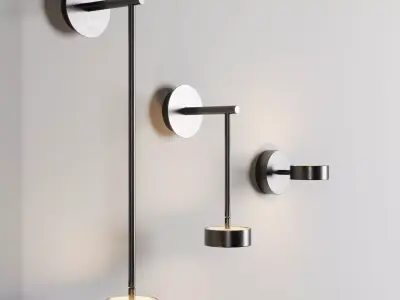 wall sconce by giopato coombes Low-poly 3D model