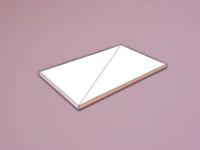 Door Mat Low-poly 3D model