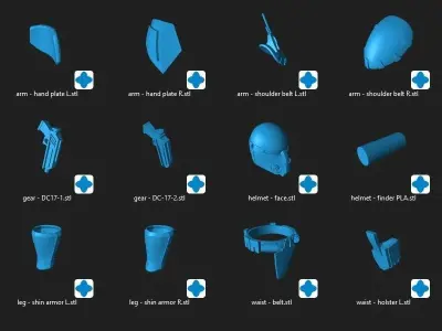 Clone Desert Trooper One12 Scale Figure Custom 3D Print Files 3D print model