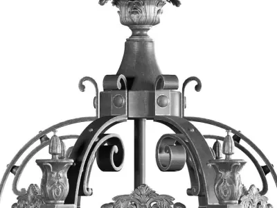 Streetlight Pendant Restoration Hardware 3D model