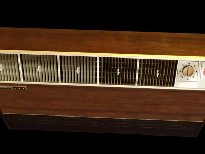 Vintage Floor Air Conditioner 3D model