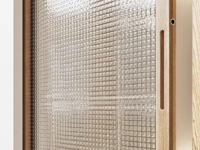 wooden classical door 3D model