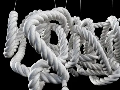 Rope Chandelier 3D model