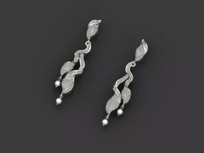 Earring 001 3D print model