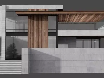 MODERN HOUSE NO19 A 3D model