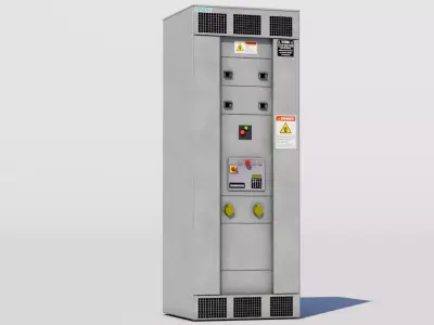 Electrical Box Set Low-poly 3D model