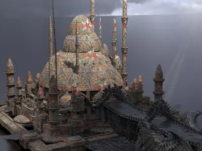 Drake Dragon Temple 3 3D model