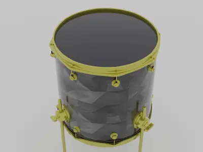 Drum tom floor 3D model