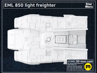 EML 850 light freighter 3D print model