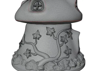 MUSHROOM HOUSE 3D print model