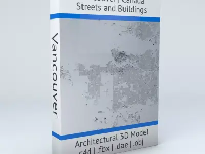 Vancouver Streets and Buildings 3D model
