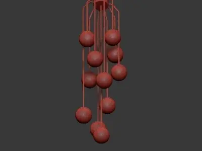 Vincent Fixed Chandelier Arteriors 3D model