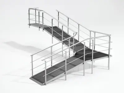 Rampant floor plan of building 3D model