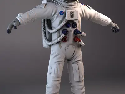 NASA Astronaut Apollo 3D model
