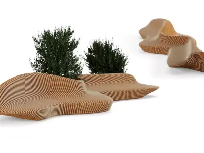 Parametric Bench 3D model purchase