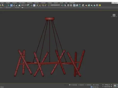 Livewin led chandelier Low-poly 3D model