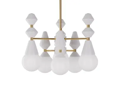 Dome chandelier V6 3D model