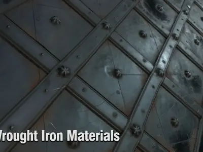 6 Wrought Iron Materials Texture