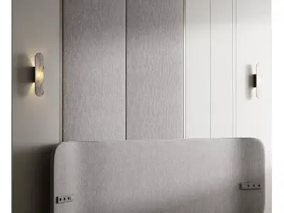 Wall panel 3D model 16