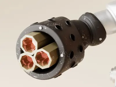 Robot V16 Low-poly 3D model