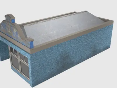 Small Shop - Game Ready Low-poly 3D model