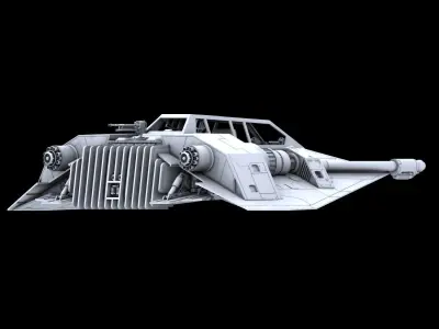 Star Wars Empire Stricks Back Rebel SnowSpeeder  3D print model