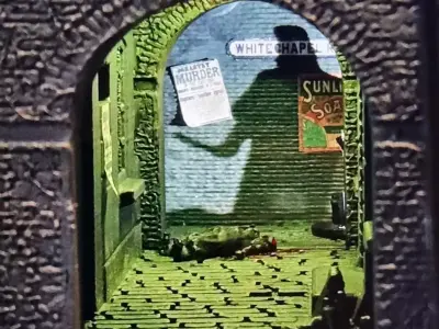 Jack the Ripper Book Nook 3D print model