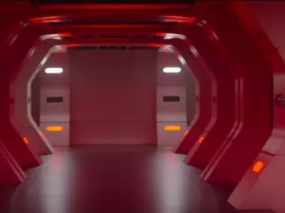 The Mandalorian - Rebel Prison Ship 1 - Side Hallway 1-6 scale Free 3D print model