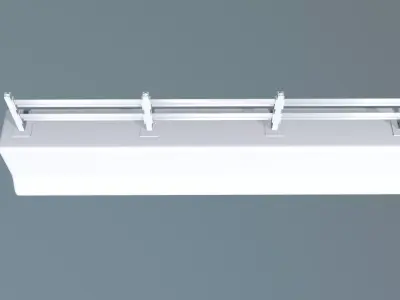 Realistic Concrete Guardrail 3D print model