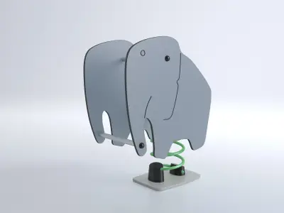 Playground Swings by HAGS Low-poly 3D model