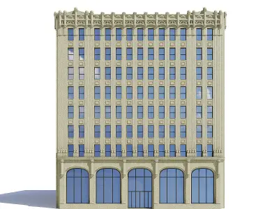 Library Building 3D Model 3D model