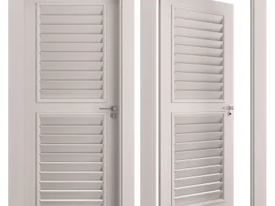 Interior doors blinds 02 3D model