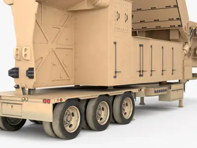  Used Tactical Radar Trailer Dusty Finish Rigged 