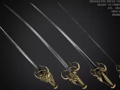 Berserk Griffith Sword for Cosplay 3D print model