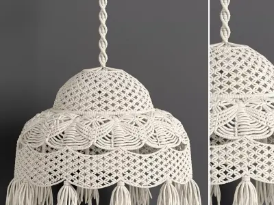 MACRAME CHANDELIER 06 3D model