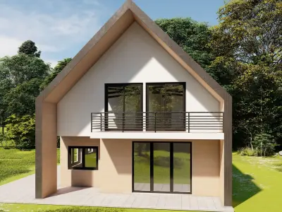 Modern House 005 3D model