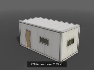 PBR Container House BB 3D Model Pack