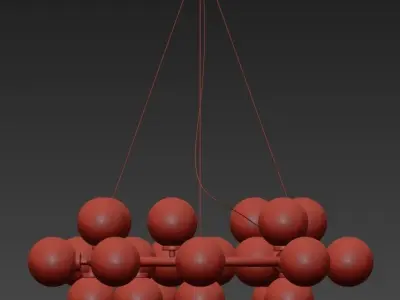 New Bubble Modern LED Pendant Lights Lamp 3D model